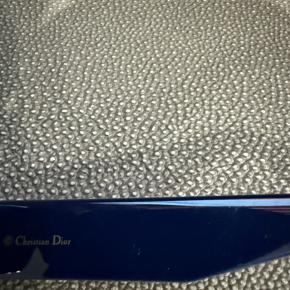 Christian Dior Oblique Sunglasses in Navy Excellent Condition - Picture 11 of 12